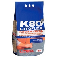 Высокоэластичная клеевая смесь LITOKOL LITOFLEX K80 (ЛИТОКОЛ ЛИТОФЛЕКС К 80), 5 кг