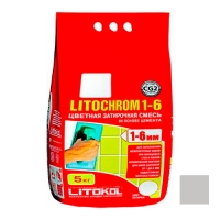 Затирочная смесь LITOKOL LITOCHROM 1-6 (ЛИТОКОЛ ЛИТОХРОМ 1-6) C.30 (жемчужно-серая), 5 кг