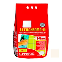Затирочная смесь LITOKOL LITOCHROM 1-6 (ЛИТОКОЛ ЛИТОХРОМ 1-6) C.50 (жасмин), 5 кг