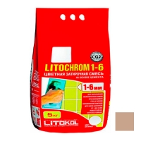 Затирочная смесь LITOKOL LITOCHROM 1-6 (ЛИТОКОЛ ЛИТОХРОМ 1-6) C.80 (карамель), 5 кг