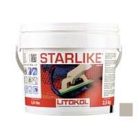 LITOCHROM STARLIKE затирочная смесь (ЛИТОКОЛ ЛИТОХРОМ СТАРЛАЙК) C.220 (Silver / Светло-серый), 2,5 кг