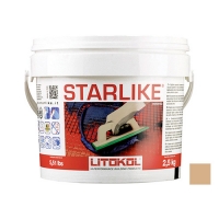 LITOCHROM STARLIKE затирочная смесь (ЛИТОКОЛ ЛИТОХРОМ СТАРЛАЙК) C.250 (Sabbia / Бежевый), 2,5 кг