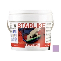 LITOCHROM STARLIKE затирочная смесь (ЛИТОКОЛ ЛИТОХРОМ СТАРЛАЙК) C.380 (Lilla / Сиреневый), 2,5 кг
