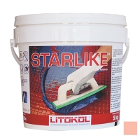 LITOCHROM STARLIKE затирочная смесь (ЛИТОКОЛ ЛИТОХРОМ СТАРЛАЙК) C.230 (Corallo / Светло-розовый), 5 кг