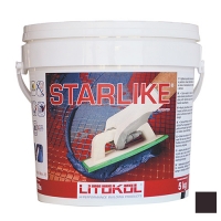LITOCHROM STARLIKE затирочная смесь (ЛИТОКОЛ ЛИТОХРОМ СТАРЛАЙК) C.240 (Antracite / Чёрный), 5 кг