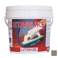 LITOCHROM STARLIKE затирочная смесь (ЛИТОКОЛ ЛИТОХРОМ СТАРЛАЙК) C.280 (Grigio / Серый), 5 кг