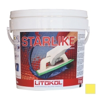 LITOCHROM STARLIKE затирочная смесь (ЛИТОКОЛ ЛИТОХРОМ СТАРЛАЙК) C.430 (Limone / Лимонный), 5 кг