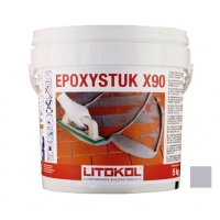 Затирочная смесь LITOKOL EPOXYSTUK X90 (ЛИТОКОЛ ЭПОКСИСТУК Х90) C.30 (жемчужно-серый), 5 кг
