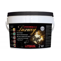 Затирочная смесь LITOKOL LITOCHROM LUXURY 1-6 (ЛИТОКОЛ ЛИТОХРОМ ЛАКШЕРИ 1-6) C.40 (антрацит), 2 кг