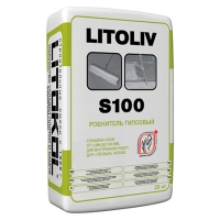 Толстослойный гипсовый ровнитель для пола LITOKOL LITOLIVE S100 (ЛИТОКОЛ ЛИТОЛИВ S100), 25 кг