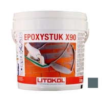 Затирочная смесь LITOKOL EPOXYSTUK X90 (ЛИТОКОЛ ЭПОКСИСТУК Х90) C.15 (серый), 10кг