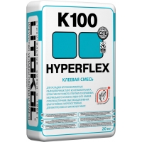 Суперэластичная клеевая смесь LITOKOL HYPERFLEX K100 (ЛИТОКОЛ ГИПЕРФЛЕКС К 100), 20кг