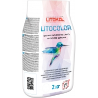 Затирочная смесь LITOKOL LITOCOLOR 1-5 (ЛИТОКОЛ ЛИТОКОЛОР 1-5) L.00 (белая), 2 кг