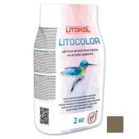 Затирочная смесь LITOKOL LITOCOLOR 1-5 (ЛИТОКОЛ ЛИТОКОЛОР 1-5) L.12 (темно-серая), 2 кг