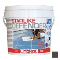 STARLIKE DEFENDER затирочная смесь (ЛИТОКОЛ СТАРЛАЙК ДЕФЕНДЕР) C.240 (Antracite / Чёрный), 1кг