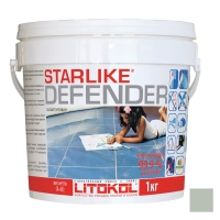 STARLIKE DEFENDER затирочная смесь (ЛИТОКОЛ СТАРЛАЙК ДЕФЕНДЕР) C.560 (Grigio Portland / Серый цемент), 1кг