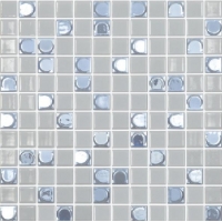 Мозаика VIDREPUR Aura Mix №109 (серый, на сетке), м2