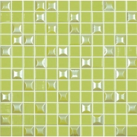 Мозаика VIDREPUR Edna Mix №601 (зеленый, на сетке), м2
