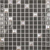 Мозаика VIDREPUR Edna Mix №836 (темно-коричневый, на сетке), м2