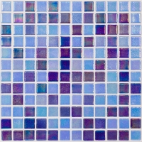 Мозаика VIDREPUR Shell Mix Deep Blue 552/555 (на сетке), м2