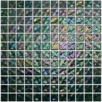 Мозаика стеклянная EZARRI ONDULATO Mint Ondulato, м2