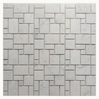 Мозаика из камня ORRO Stone Bianco Carrara Random Square, шт