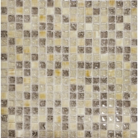 Мозаика из стекла и камня Muare Q-Stones арт. QSG-011-15/8  (305Х305Х8), м2