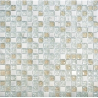 Мозаика из стекла и камня Muare Q-Stones арт. QSG-012-15/8  (305Х305Х8), м2