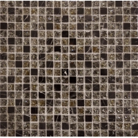 Мозаика из стекла и камня Muare Q-Stones арт. QSG-014-15/8  (305Х305Х8), м2