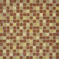 Мозаика из стекла и камня Muare Q-Stones арт. QSG-054-15/8  (305Х305Х8), м2