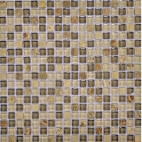 Мозаика из стекла и камня Muare Q-Stones арт. QSG-060-15/8  (305Х305Х8), м2