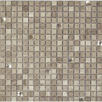 Мозаика из стекла и камня Muare Q-Stones арт. QSG-062-15/8  (305Х305Х8), м2