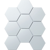 Мозаика керамическая STARMOSAIC HOMEWORK Hexagon big White Matt арт. SBH1005  (256х295х6), шт
