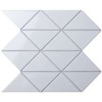 Мозаика керамическая STARMOSAIC HOMEWORK Tr. White Zip Glossy арт. CZG241B-B  (262,5х262,5), шт
