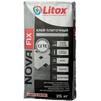Усиленная клеевая смесь LITOX NOVA Fix C2TE (серая), 25кг